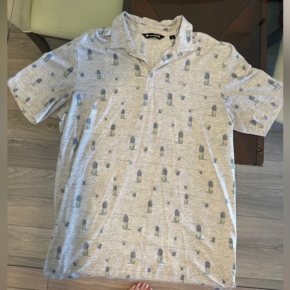 Travis Mathew size large pineapple polo
